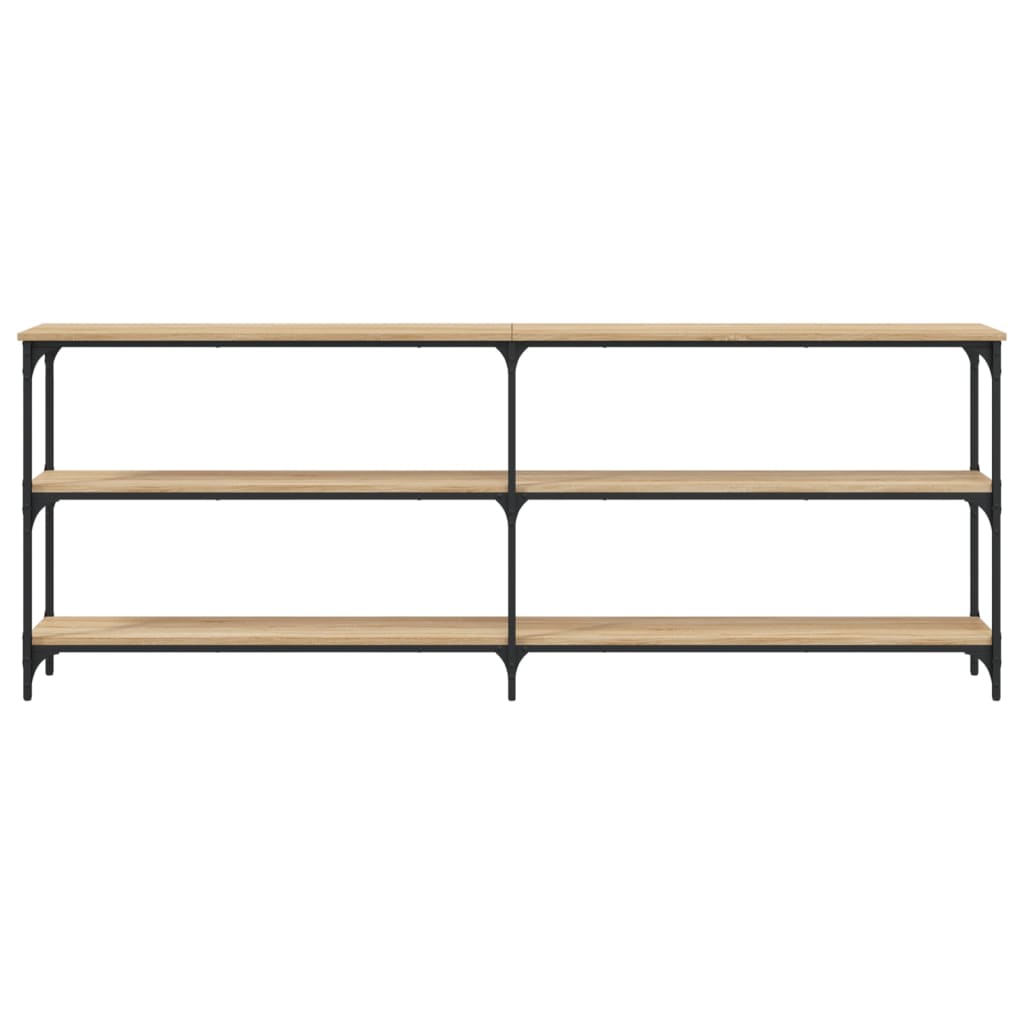 vidaXL Măsuță consolă, stejar sonoma, 200x29x75 cm, lemn prelucrat vidaXL Măsuță consolă, stejar sonoma, 200x29x75 cm, lemn prelucrat
