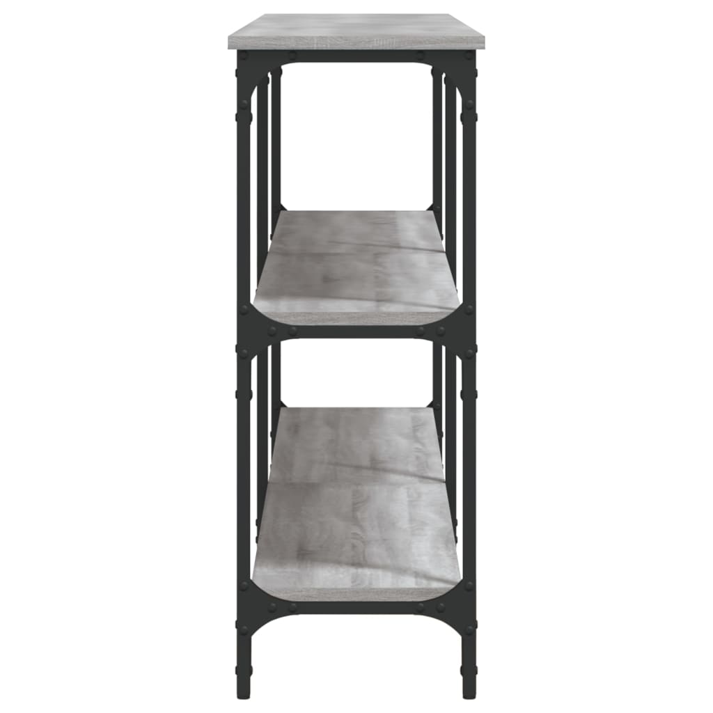vidaXL Măsuță consolă, gri sonoma, 200x29x75 cm, lemn prelucrat vidaXL Măsuță consolă, gri sonoma, 200x29x75 cm, lemn prelucrat