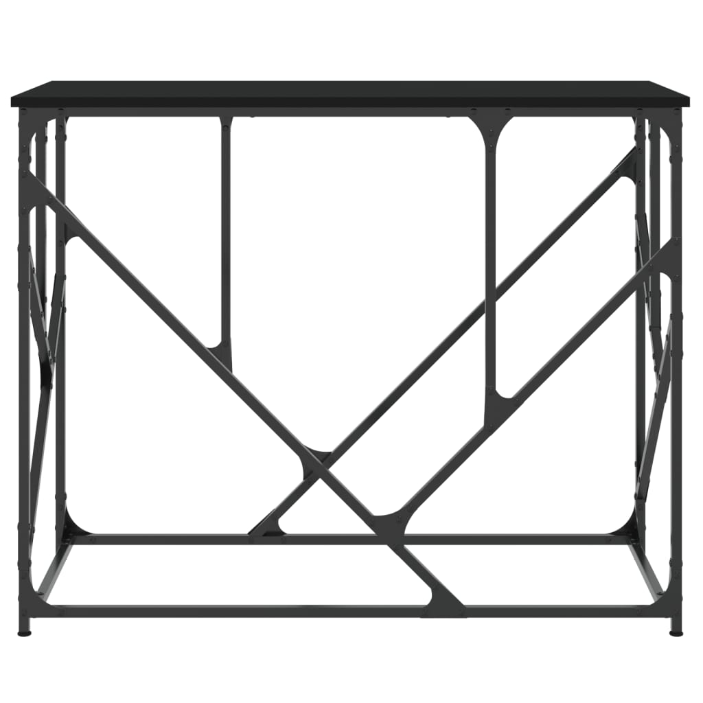 vidaXL Măsuță consolă, negru, 100x40x80 cm, lemn compozit vidaXL Măsuță consolă, negru, 100x40x80 cm, lemn compozit