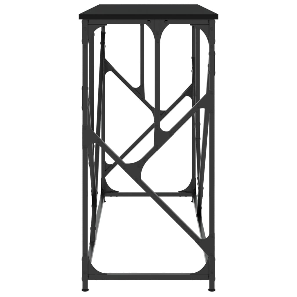vidaXL Măsuță consolă, negru, 100x40x80 cm, lemn compozit vidaXL Măsuță consolă, negru, 100x40x80 cm, lemn compozit