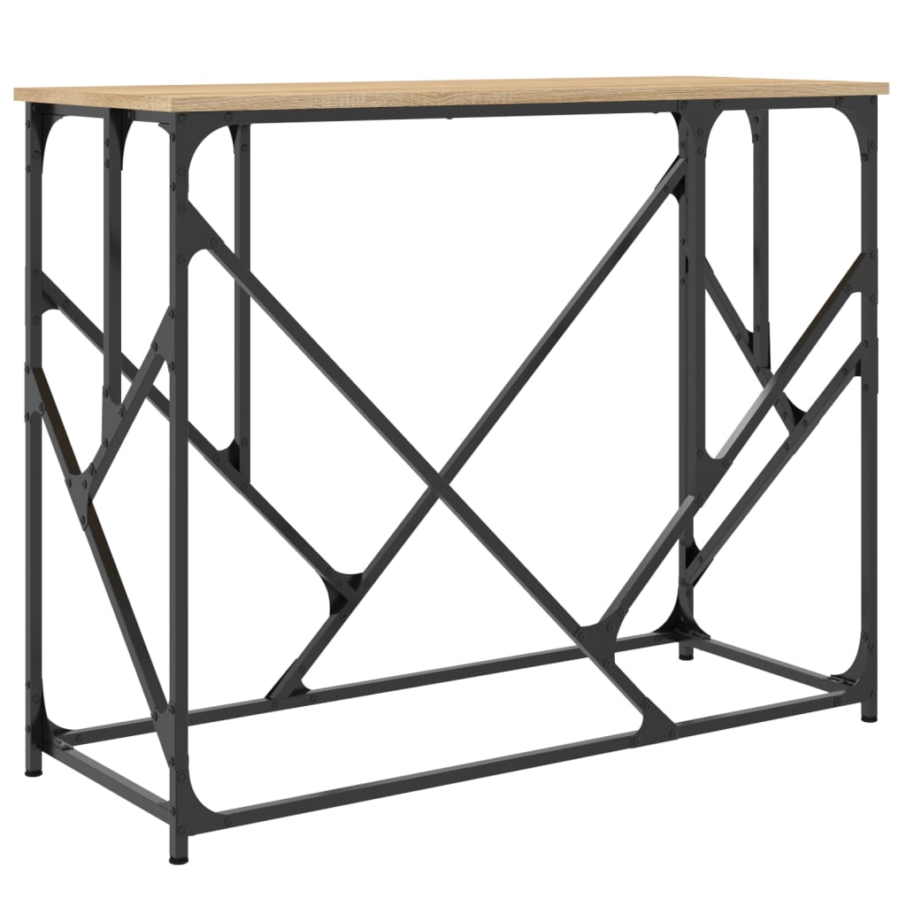 vidaXL Măsuță consolă, stejar sonoma, 100x40x80 cm, lemn prelucrat vidaXL Măsuță consolă, stejar sonoma, 100x40x80 cm, lemn prelucrat