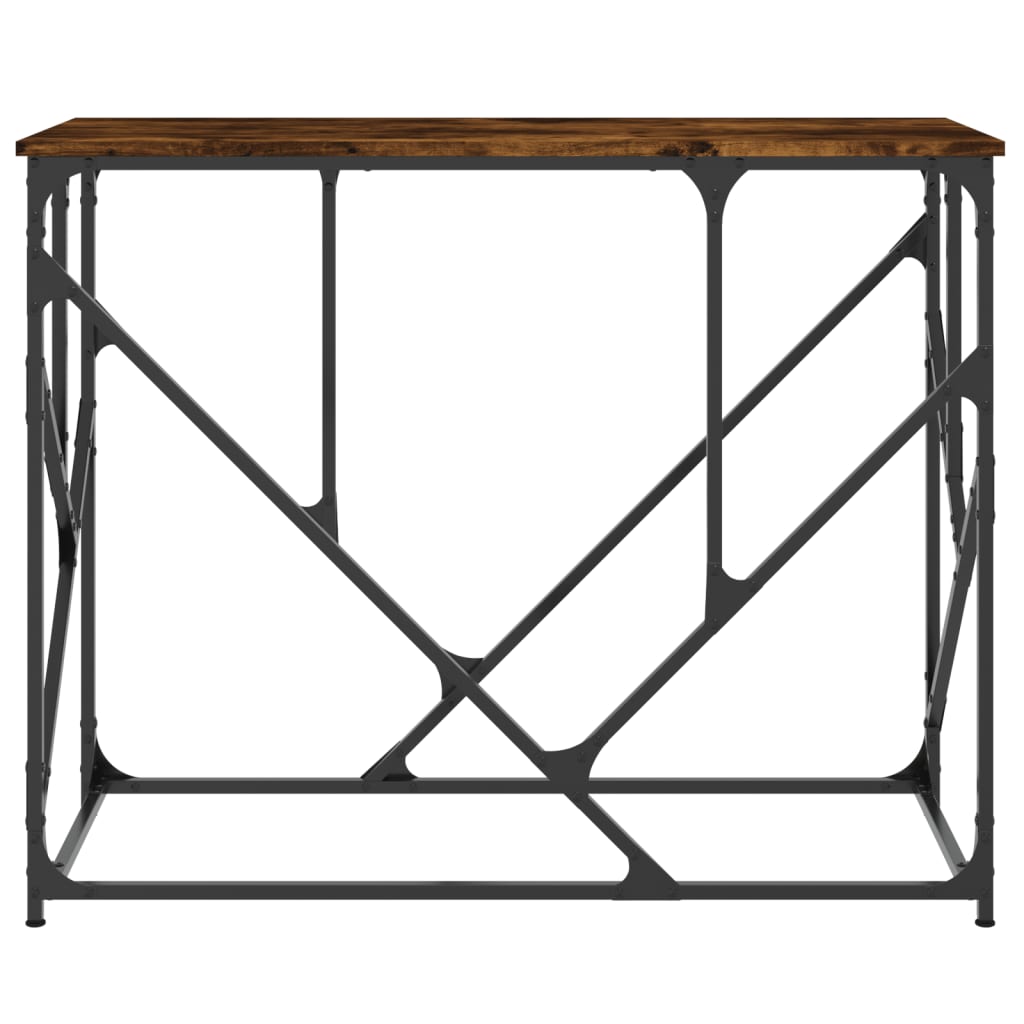vidaXL Măsuță consolă, stejar fumuriu, 100x40x80 cm, lemn prelucrat vidaXL Măsuță consolă, stejar fumuriu, 100x40x80 cm, lemn prelucrat