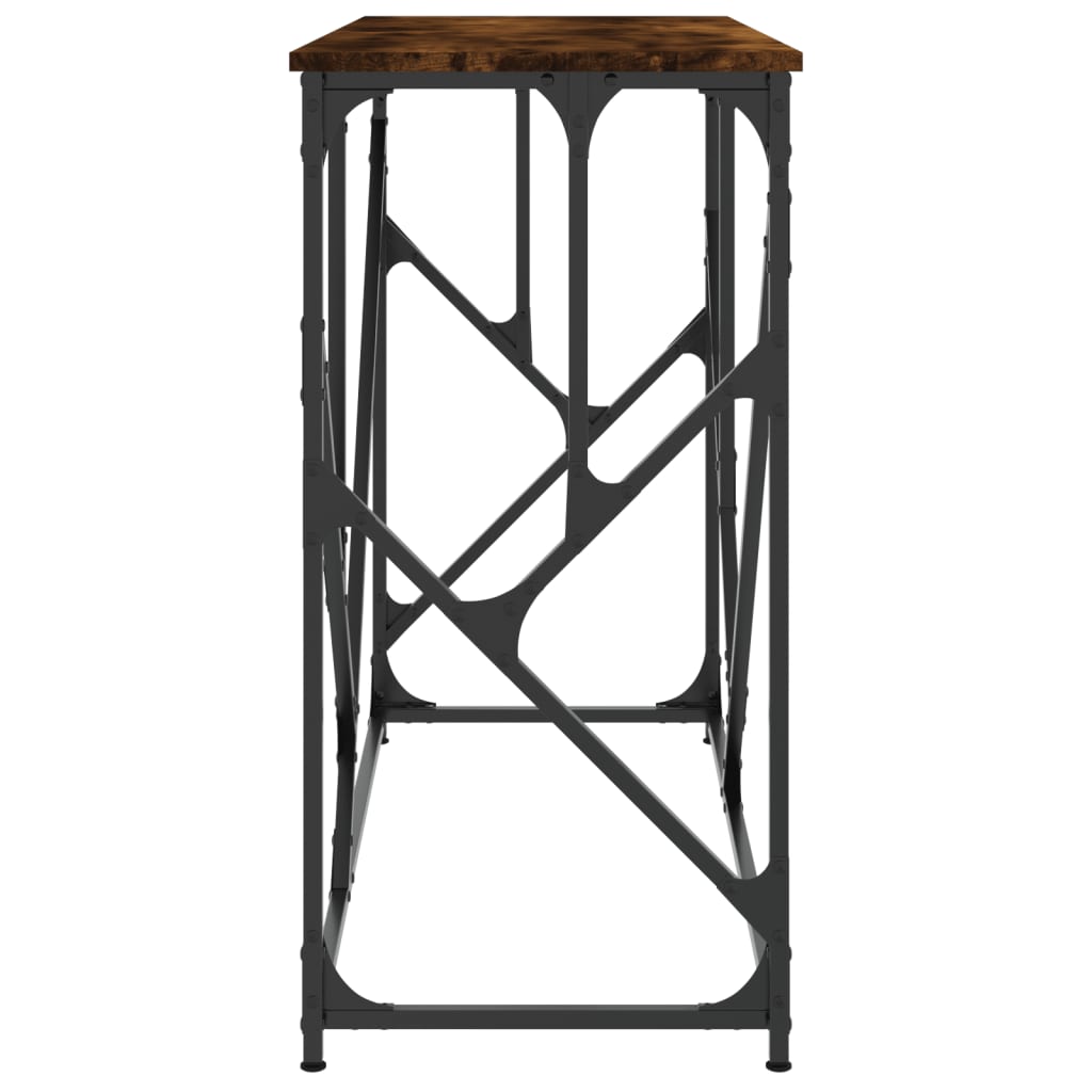 vidaXL Măsuță consolă, stejar fumuriu, 100x40x80 cm, lemn prelucrat vidaXL Măsuță consolă, stejar fumuriu, 100x40x80 cm, lemn prelucrat