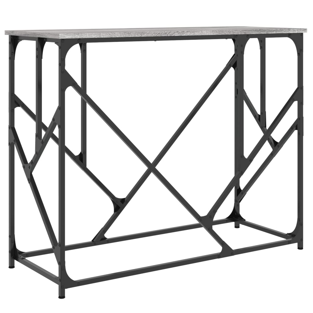 vidaXL Măsuță consolă, gri sonoma, 100x40x80 cm, lemn prelucrat vidaXL Măsuță consolă, gri sonoma, 100x40x80 cm, lemn prelucrat
