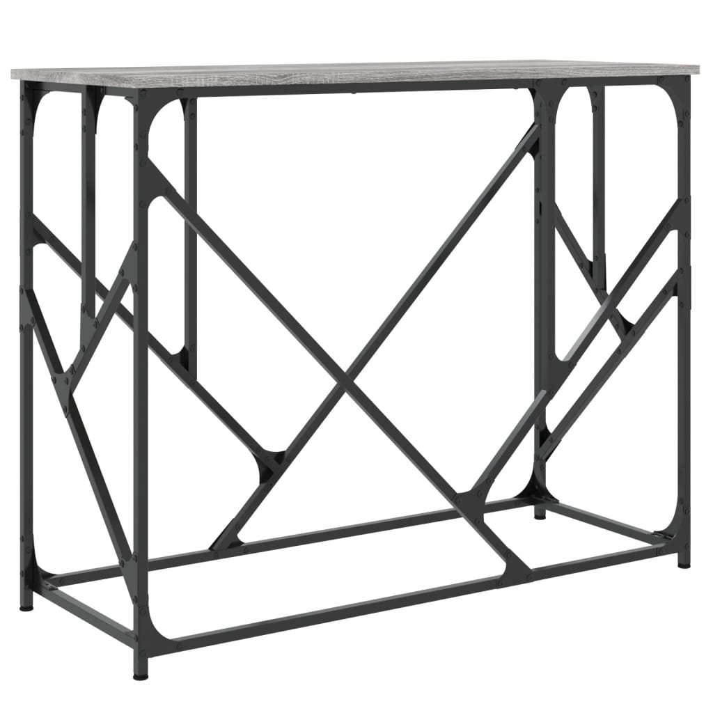 vidaXL Măsuță consolă, gri sonoma, 100x40x80 cm, lemn prelucrat vidaXL Măsuță consolă, gri sonoma, 100x40x80 cm, lemn prelucrat