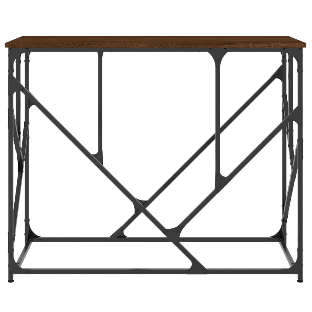 vidaXL Măsuță consolă, stejar maro, 100x40x80 cm, lemn prelucrat vidaXL Măsuță consolă, stejar maro, 100x40x80 cm, lemn prelucrat