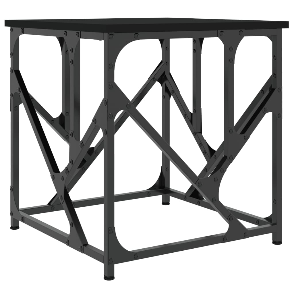 vidaXL Măsuță de cafea, negru, 45x45x47,5 cm, lemn prelucrat vidaXL Măsuță de cafea, negru, 45x45x47,5 cm, lemn prelucrat