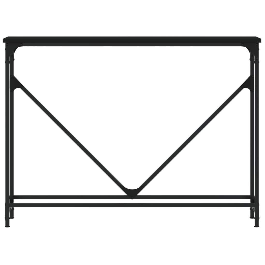 vidaXL Măsuță consolă, negru, 102x22,5x75 cm, lemn compozit vidaXL Măsuță consolă, negru, 102x22,5x75 cm, lemn compozit