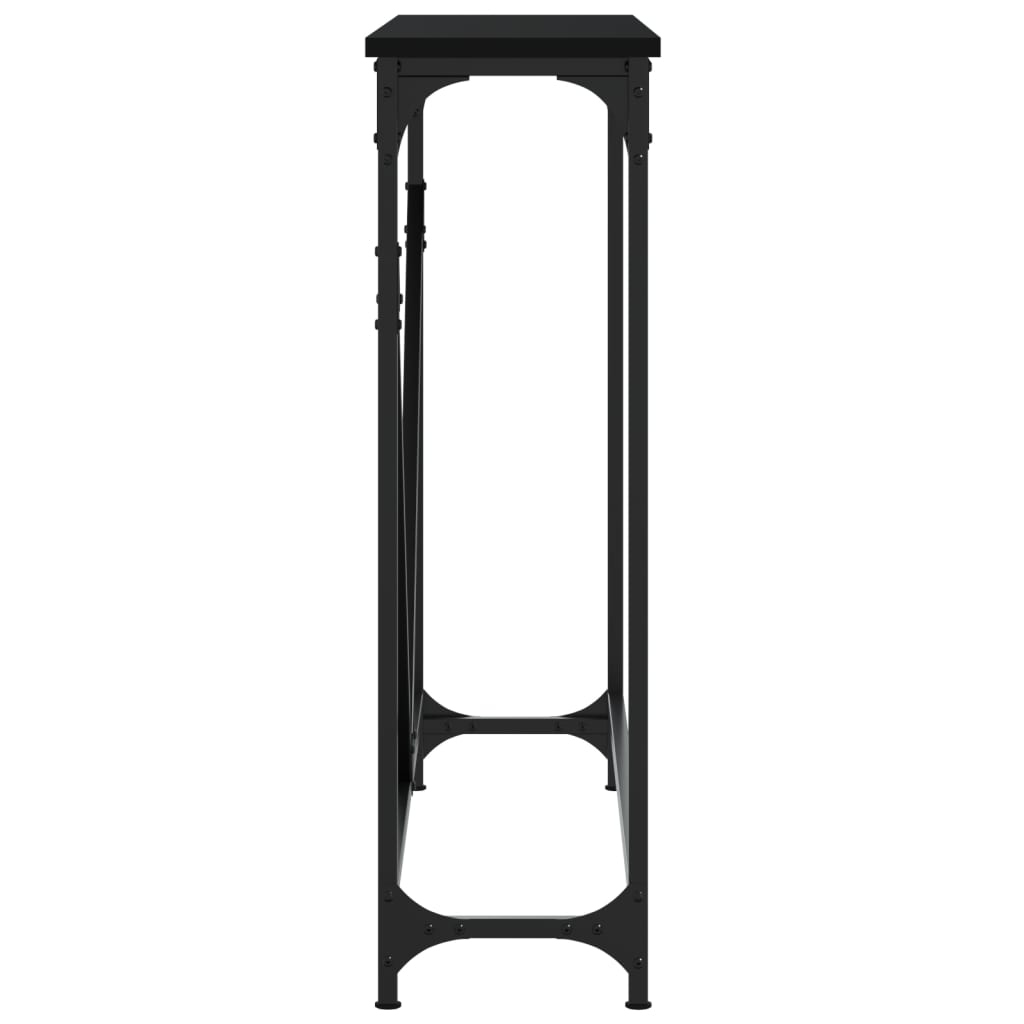 vidaXL Măsuță consolă, negru, 102x22,5x75 cm, lemn compozit vidaXL Măsuță consolă, negru, 102x22,5x75 cm, lemn compozit