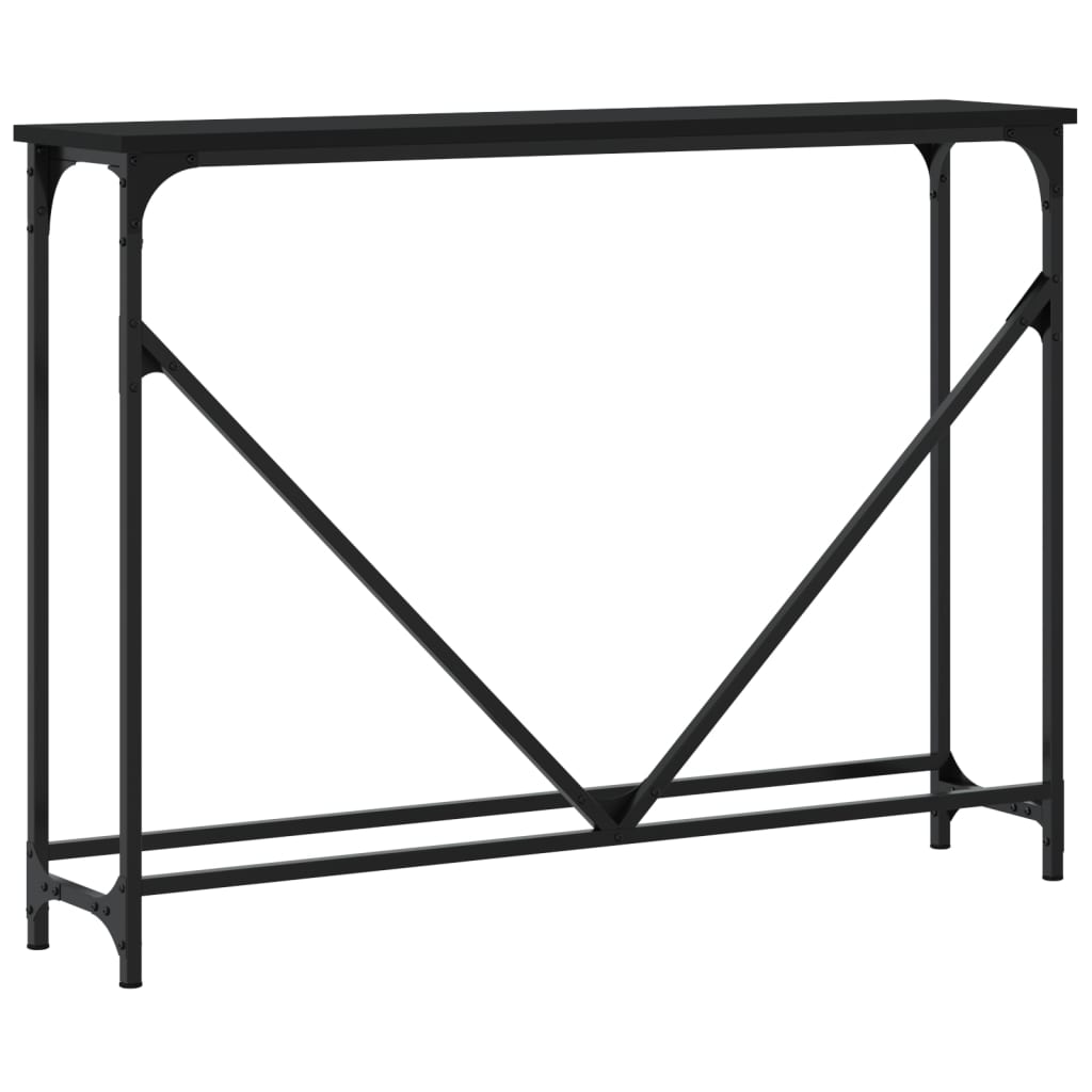 vidaXL Măsuță consolă, negru, 102x22,5x75 cm, lemn compozit vidaXL Măsuță consolă, negru, 102x22,5x75 cm, lemn compozit