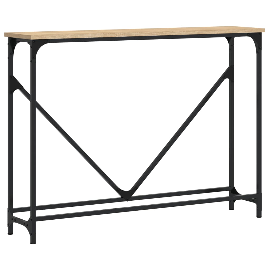 vidaXL Măsuță consolă, stejar sonoma, 102x22,5x75 cm, lemn prelucrat vidaXL Măsuță consolă, stejar sonoma, 102x22,5x75 cm, lemn prelucrat