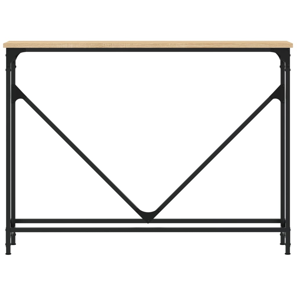 vidaXL Măsuță consolă, stejar sonoma, 102x22,5x75 cm, lemn prelucrat vidaXL Măsuță consolă, stejar sonoma, 102x22,5x75 cm, lemn prelucrat