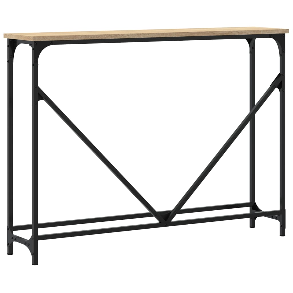 vidaXL Măsuță consolă, stejar sonoma, 102x22,5x75 cm, lemn prelucrat vidaXL Măsuță consolă, stejar sonoma, 102x22,5x75 cm, lemn prelucrat