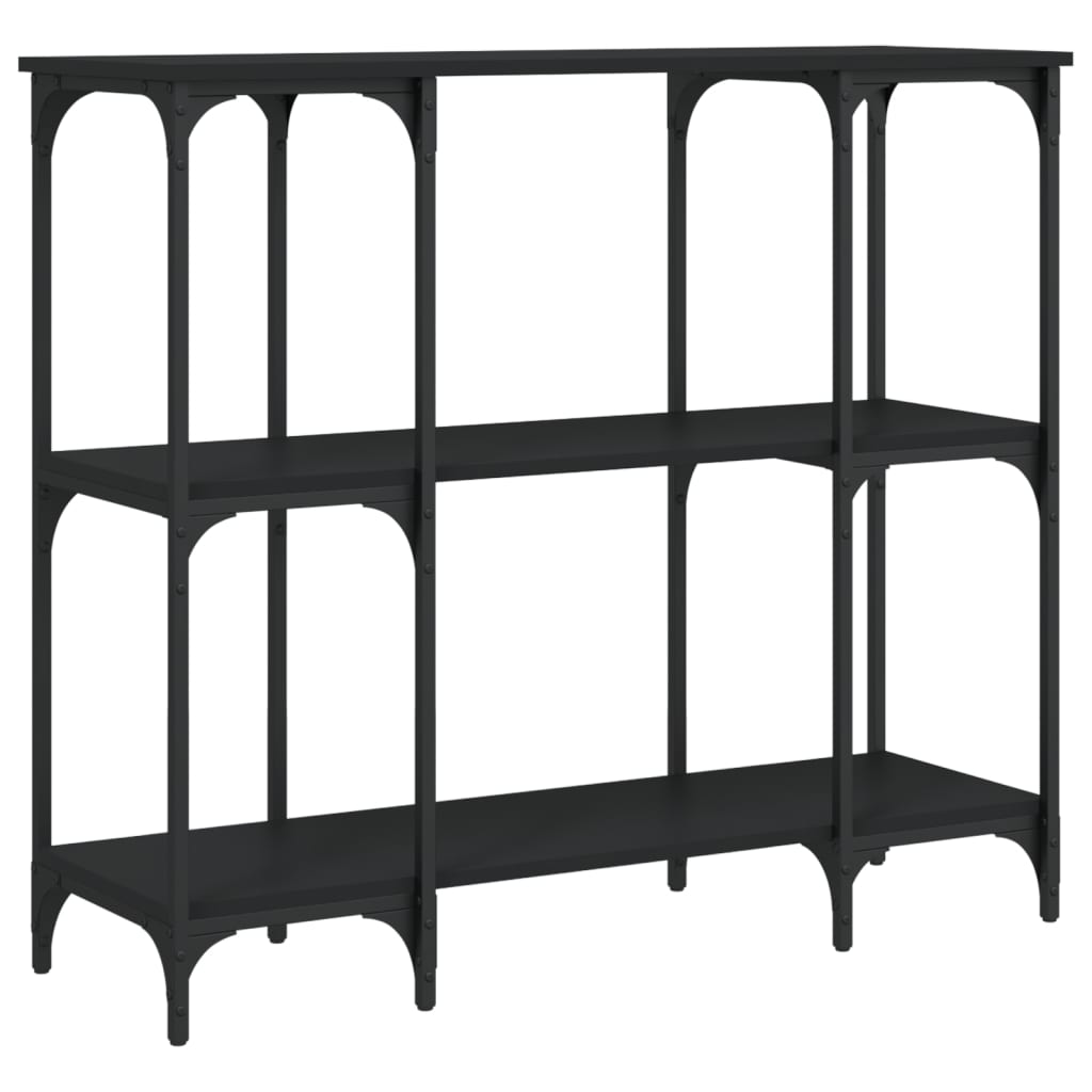 vidaXL Măsuță consolă, negru, 102x35x90 cm, lemn compozit vidaXL Măsuță consolă, negru, 102x35x90 cm, lemn compozit