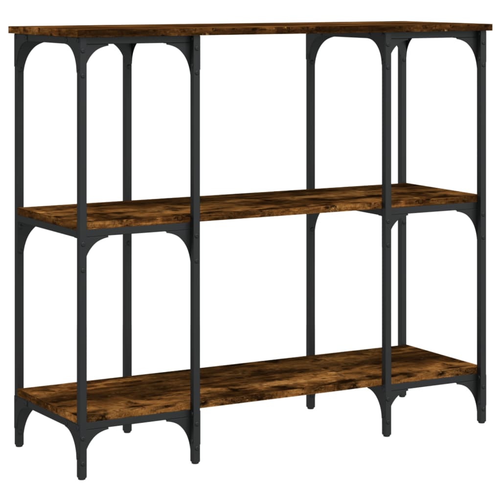 vidaXL Măsuță consolă, stejar fumuriu, 102x35x90 cm, lemn prelucrat vidaXL Măsuță consolă, stejar fumuriu, 102x35x90 cm, lemn prelucrat