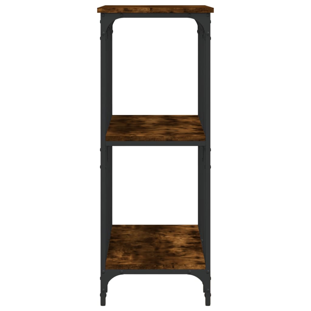 vidaXL Măsuță consolă, stejar fumuriu, 102x35x90 cm, lemn prelucrat vidaXL Măsuță consolă, stejar fumuriu, 102x35x90 cm, lemn prelucrat