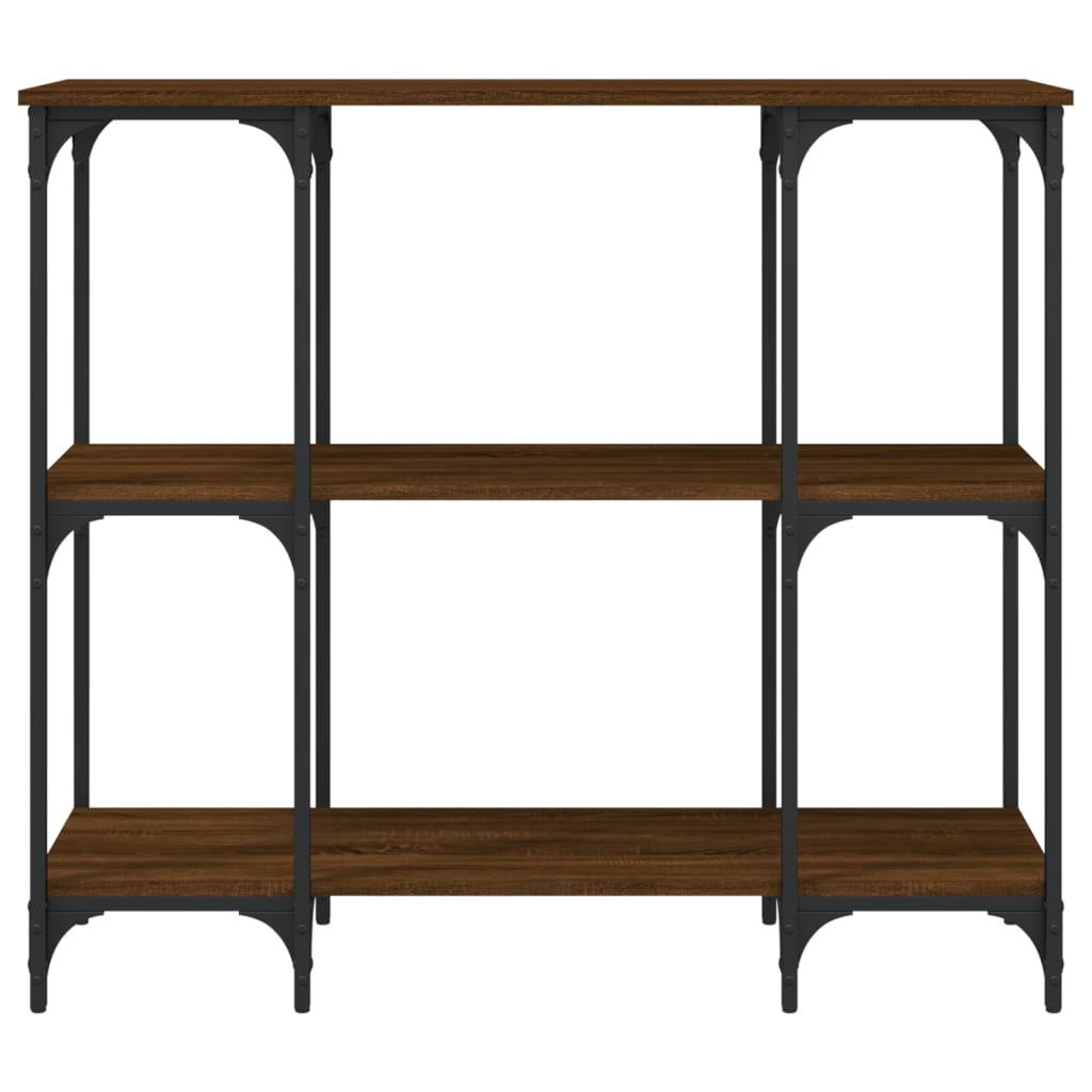 vidaXL Măsuță consolă, stejar maro, 102x35x90 cm, lemn prelucrat vidaXL Măsuță consolă, stejar maro, 102x35x90 cm, lemn prelucrat