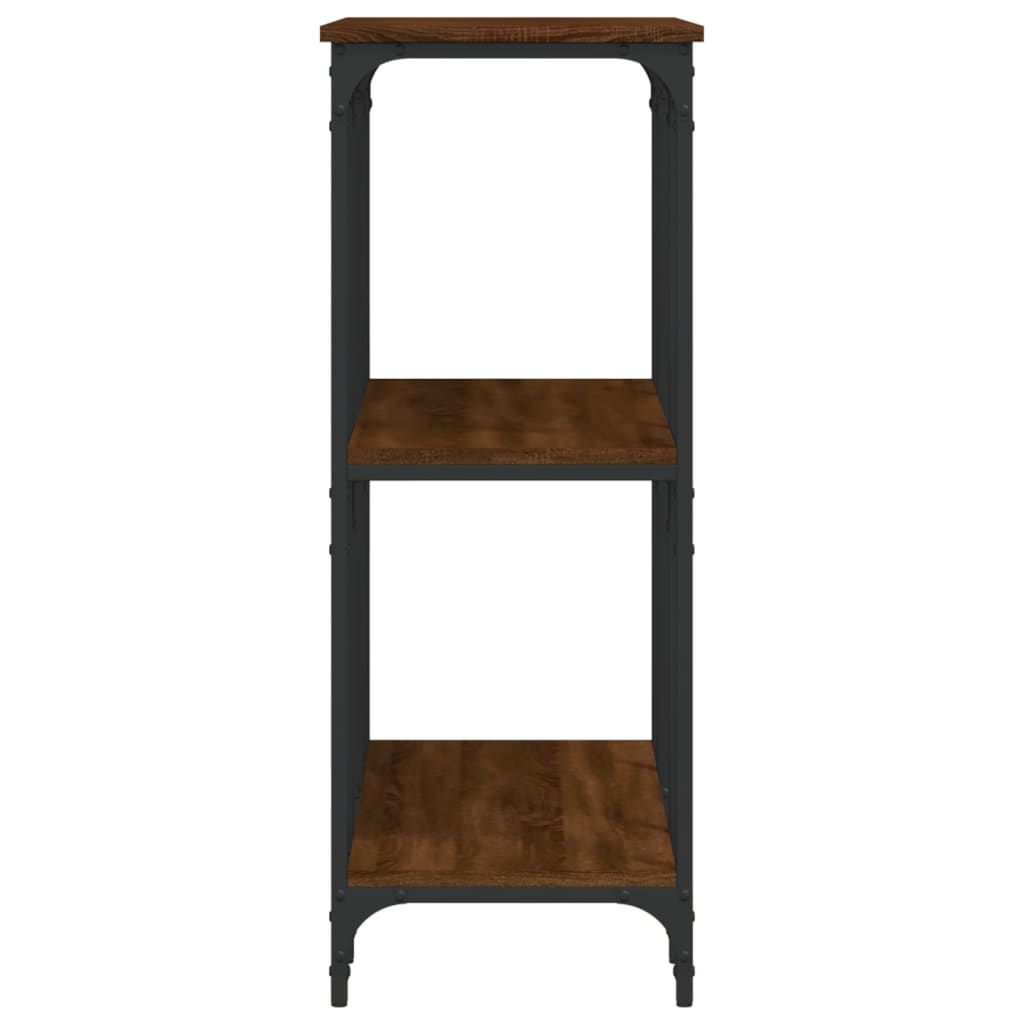 vidaXL Măsuță consolă, stejar maro, 102x35x90 cm, lemn prelucrat vidaXL Măsuță consolă, stejar maro, 102x35x90 cm, lemn prelucrat