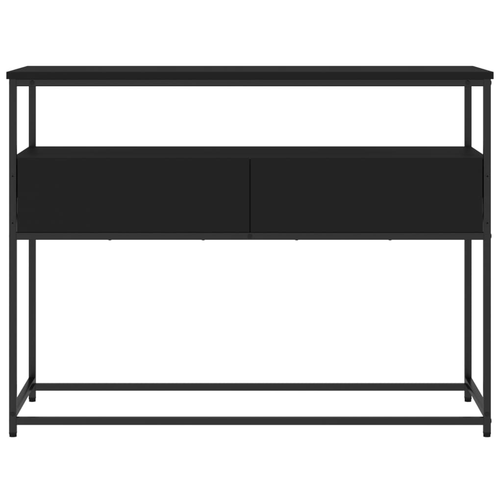 vidaXL Măsuță consolă, negru, 100x40x75 cm, lemn compozit vidaXL Măsuță consolă, negru, 100x40x75 cm, lemn compozit