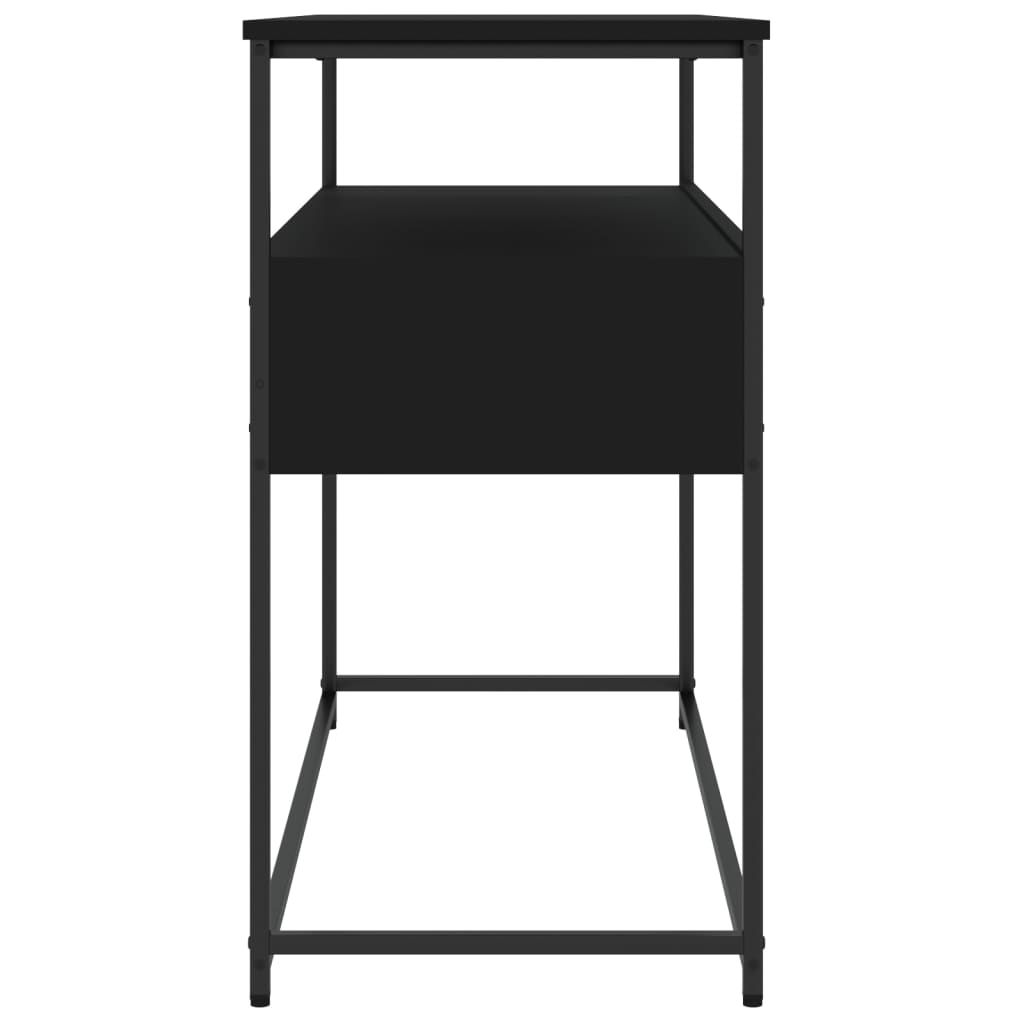 vidaXL Măsuță consolă, negru, 100x40x75 cm, lemn compozit vidaXL Măsuță consolă, negru, 100x40x75 cm, lemn compozit