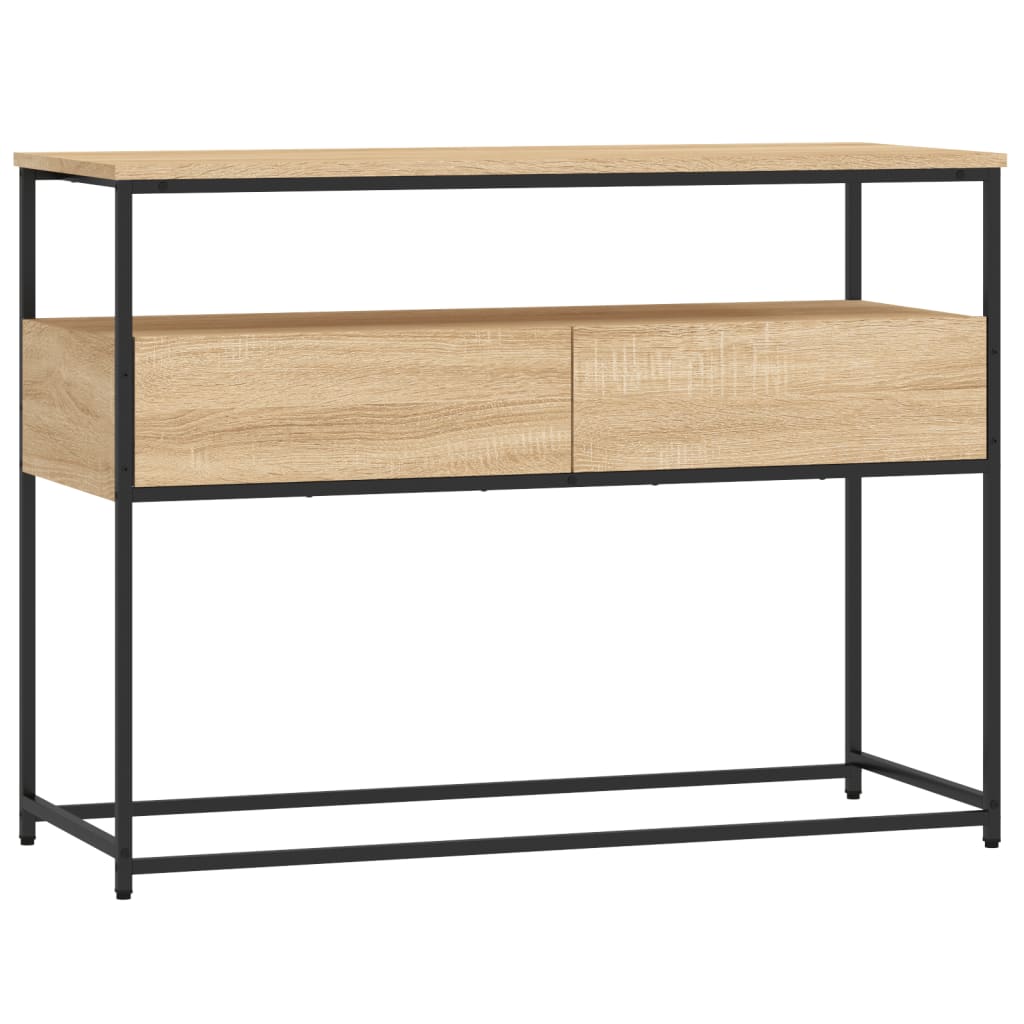 vidaXL Măsuță consolă, stejar sonoma, 100x40x75 cm, lemn prelucrat vidaXL Măsuță consolă, stejar sonoma, 100x40x75 cm, lemn prelucrat