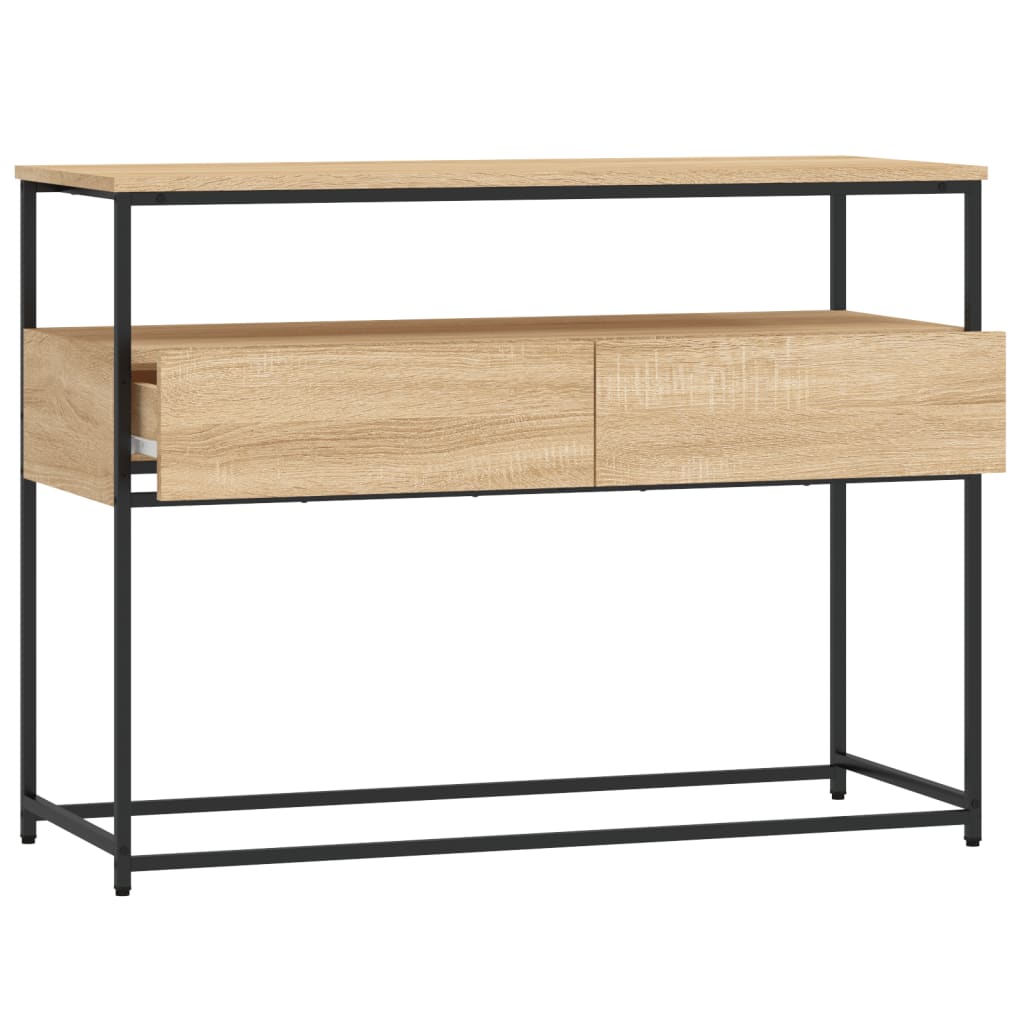 vidaXL Măsuță consolă, stejar sonoma, 100x40x75 cm, lemn prelucrat vidaXL Măsuță consolă, stejar sonoma, 100x40x75 cm, lemn prelucrat