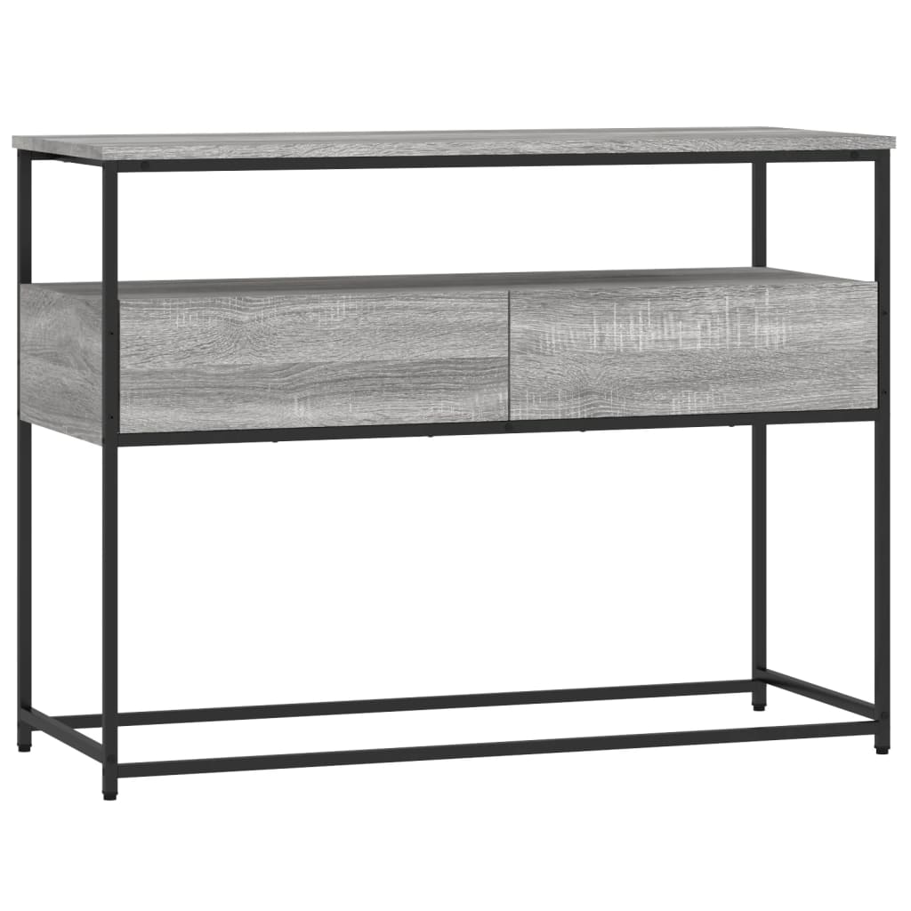 vidaXL Măsuță consolă, gri sonoma, 100x40x75 cm, lemn prelucrat vidaXL Măsuță consolă, gri sonoma, 100x40x75 cm, lemn prelucrat