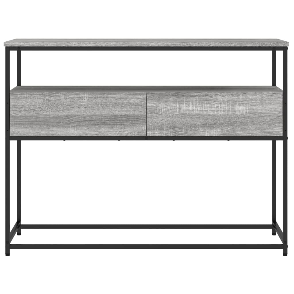 vidaXL Măsuță consolă, gri sonoma, 100x40x75 cm, lemn prelucrat vidaXL Măsuță consolă, gri sonoma, 100x40x75 cm, lemn prelucrat