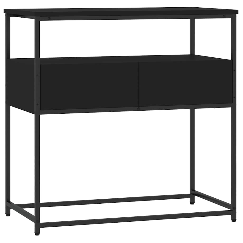 vidaXL Măsuță consolă, negru, 75x40x75 cm, lemn compozit vidaXL Măsuță consolă, negru, 75x40x75 cm, lemn compozit