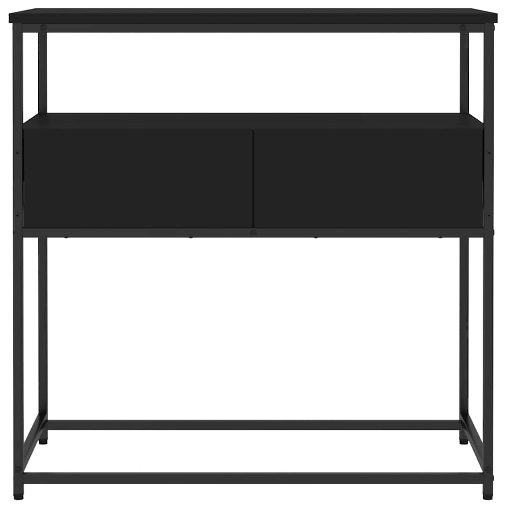vidaXL Măsuță consolă, negru, 75x40x75 cm, lemn compozit vidaXL Măsuță consolă, negru, 75x40x75 cm, lemn compozit