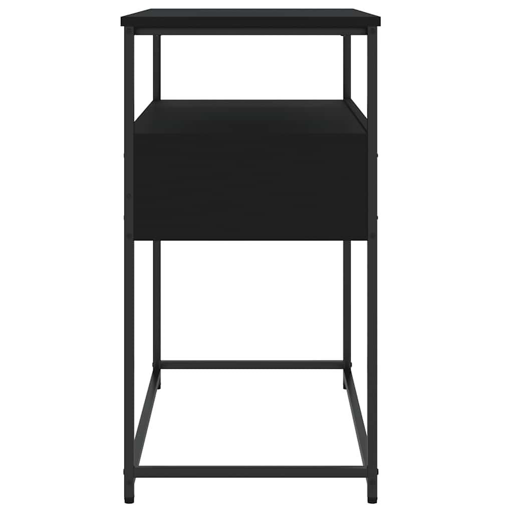 vidaXL Măsuță consolă, negru, 75x40x75 cm, lemn compozit vidaXL Măsuță consolă, negru, 75x40x75 cm, lemn compozit