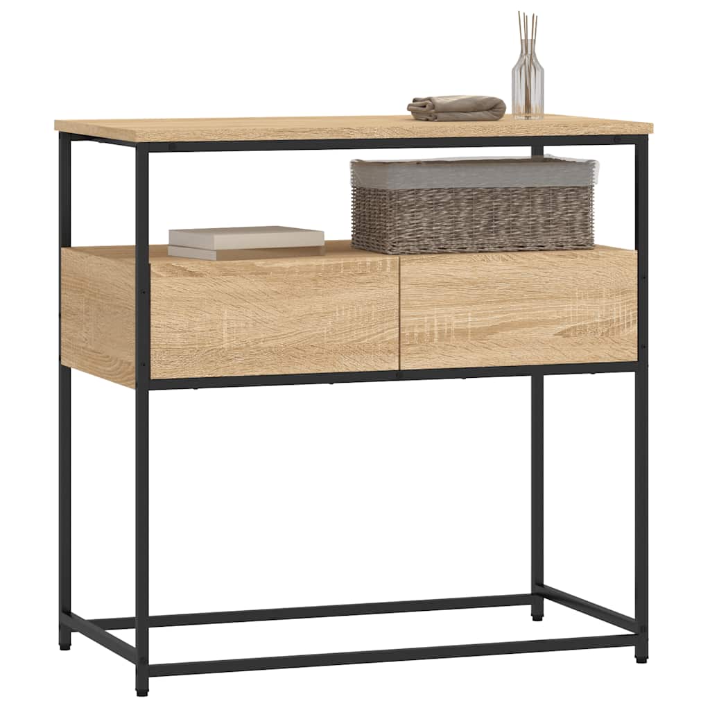 vidaXL Masă consolă, stejar sonoma, 75x40x75 cm, lemn prelucrat vidaXL Masă consolă, stejar sonoma, 75x40x75 cm, lemn prelucrat