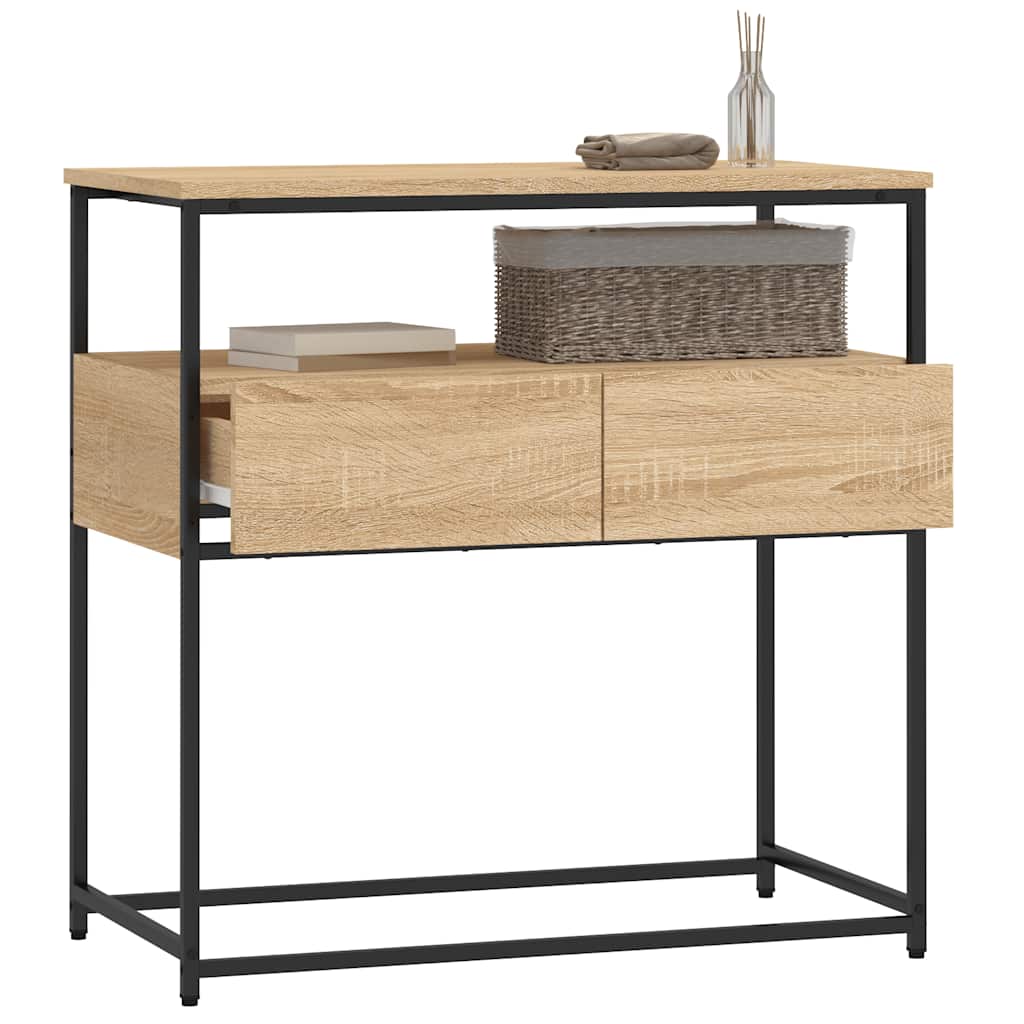 vidaXL Masă consolă, stejar sonoma, 75x40x75 cm, lemn prelucrat vidaXL Masă consolă, stejar sonoma, 75x40x75 cm, lemn prelucrat