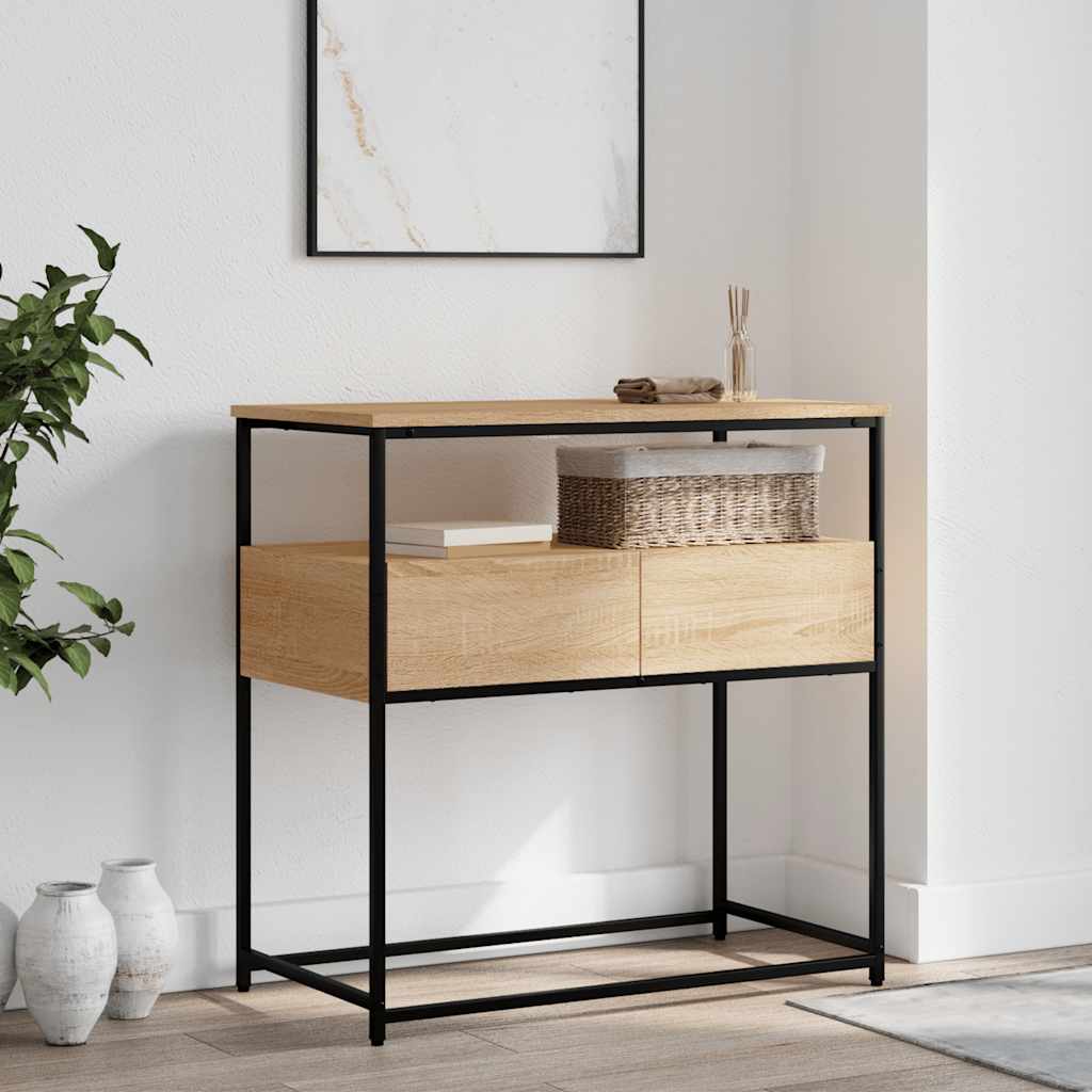 vidaXL Masă consolă, stejar sonoma, 75x40x75 cm, lemn prelucrat vidaXL Masă consolă, stejar sonoma, 75x40x75 cm, lemn prelucrat