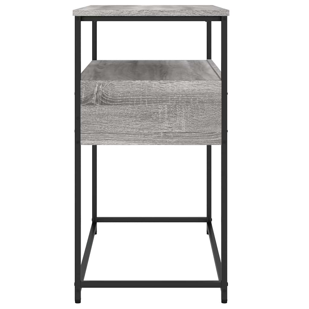 vidaXL Măsuță consolă, gri sonoma, 75x40x75 cm, lemn prelucrat
