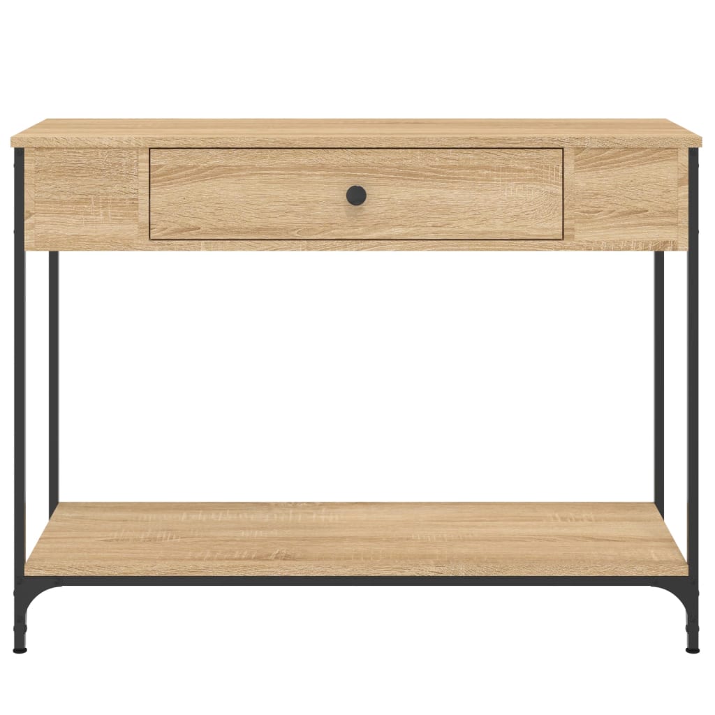 vidaXL Măsuță consolă, stejar sonoma, 100x34,5x75 cm, lemn prelucrat vidaXL Măsuță consolă, stejar sonoma, 100x34,5x75 cm, lemn prelucrat