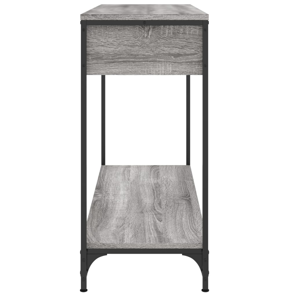 vidaXL Măsuță consolă, gri sonoma, 100x34,5x75 cm, lemn prelucrat vidaXL Măsuță consolă, gri sonoma, 100x34,5x75 cm, lemn prelucrat