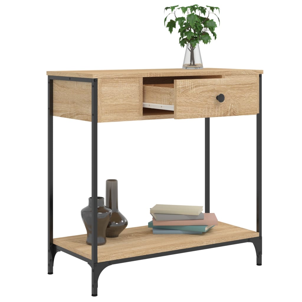 vidaXL Masă consolă, stejar sonoma, 75x34,5x75 cm, lemn prelucrat vidaXL Masă consolă, stejar sonoma, 75x34,5x75 cm, lemn prelucrat
