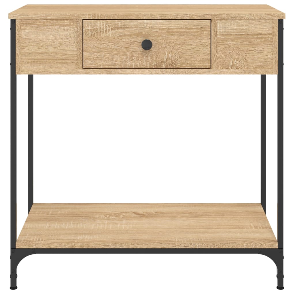 vidaXL Masă consolă, stejar sonoma, 75x34,5x75 cm, lemn prelucrat vidaXL Masă consolă, stejar sonoma, 75x34,5x75 cm, lemn prelucrat