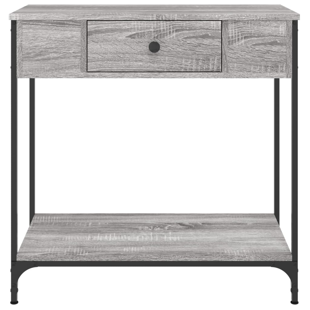 vidaXL Masă consolă, gri sonoma, 75x34,5x75 cm, lemn prelucrat