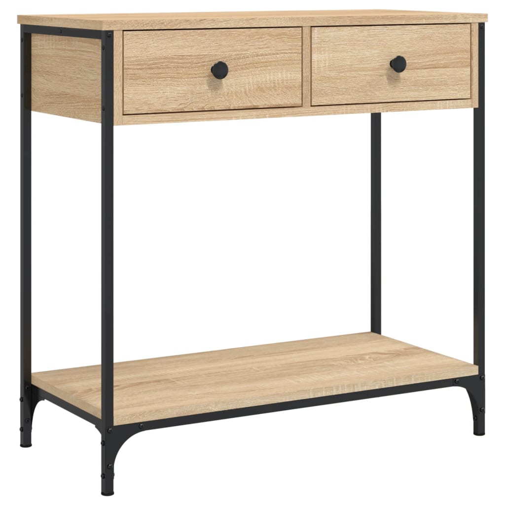 vidaXL Masă consolă, stejar sonoma, 75x34,5x75 cm, lemn prelucrat vidaXL Masă consolă, stejar sonoma, 75x34,5x75 cm, lemn prelucrat
