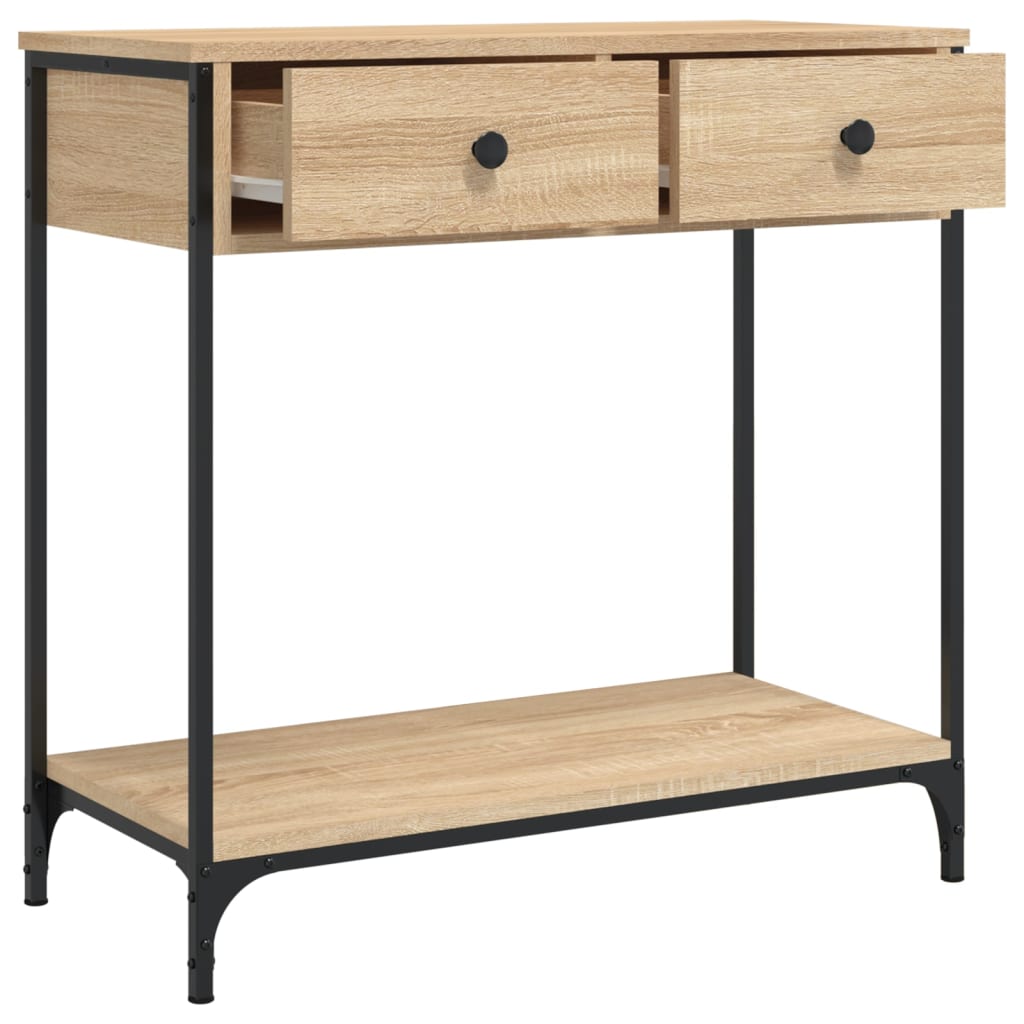 vidaXL Masă consolă, stejar sonoma, 75x34,5x75 cm, lemn prelucrat vidaXL Masă consolă, stejar sonoma, 75x34,5x75 cm, lemn prelucrat