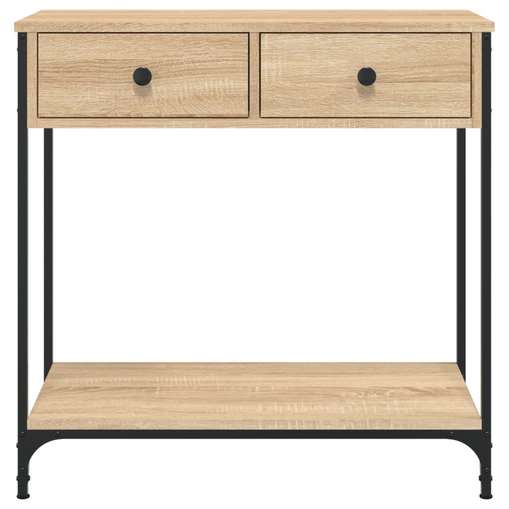 vidaXL Masă consolă, stejar sonoma, 75x34,5x75 cm, lemn prelucrat vidaXL Masă consolă, stejar sonoma, 75x34,5x75 cm, lemn prelucrat