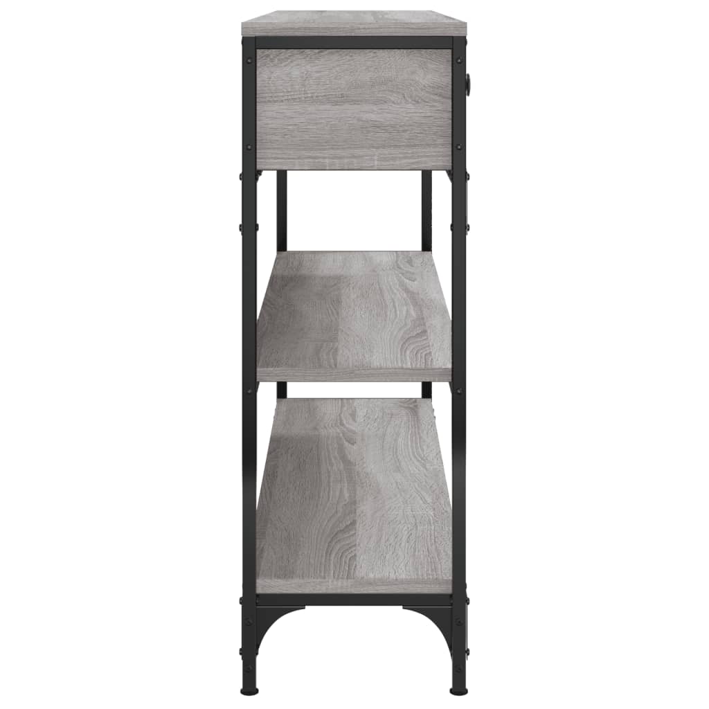 vidaXL Măsuță consolă, gri sonoma, 100x25x75 cm, lemn prelucrat vidaXL Măsuță consolă, gri sonoma, 100x25x75 cm, lemn prelucrat