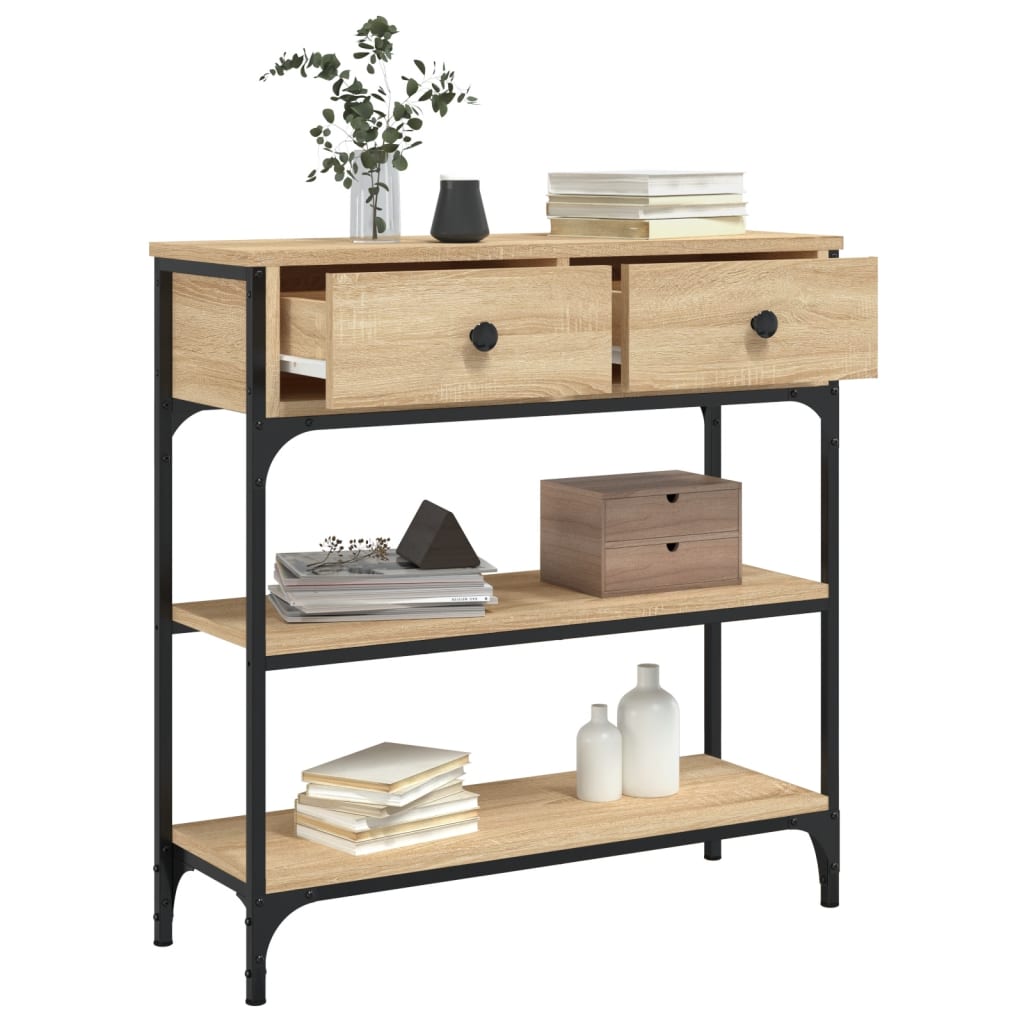 vidaXL Măsuță consolă, stejar sonoma, 72,5x25x75 cm, lemn prelucrat