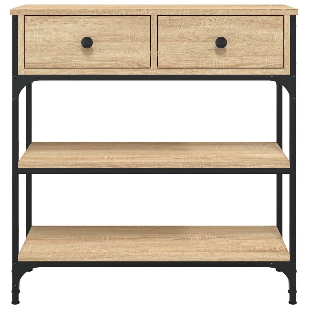 vidaXL Măsuță consolă, stejar sonoma, 72,5x25x75 cm, lemn prelucrat