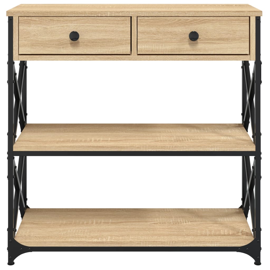 vidaXL Masă consolă, stejar sonoma, 75x28x75 cm, lemn prelucrat vidaXL Masă consolă, stejar sonoma, 75x28x75 cm, lemn prelucrat