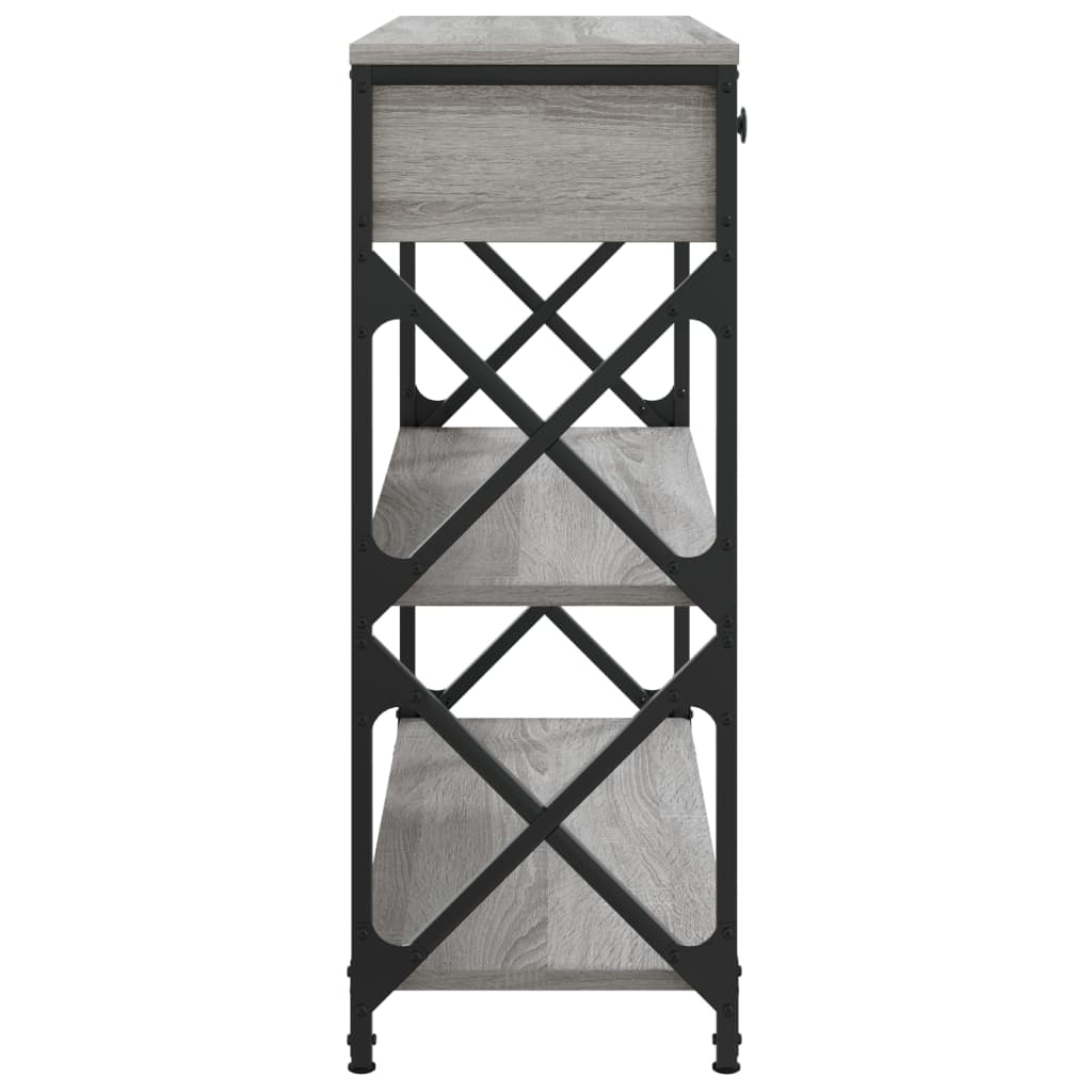 vidaXL Măsuță consolă, gri sonoma, 75x28x75 cm, lemn prelucrat vidaXL Măsuță consolă, gri sonoma, 75x28x75 cm, lemn prelucrat