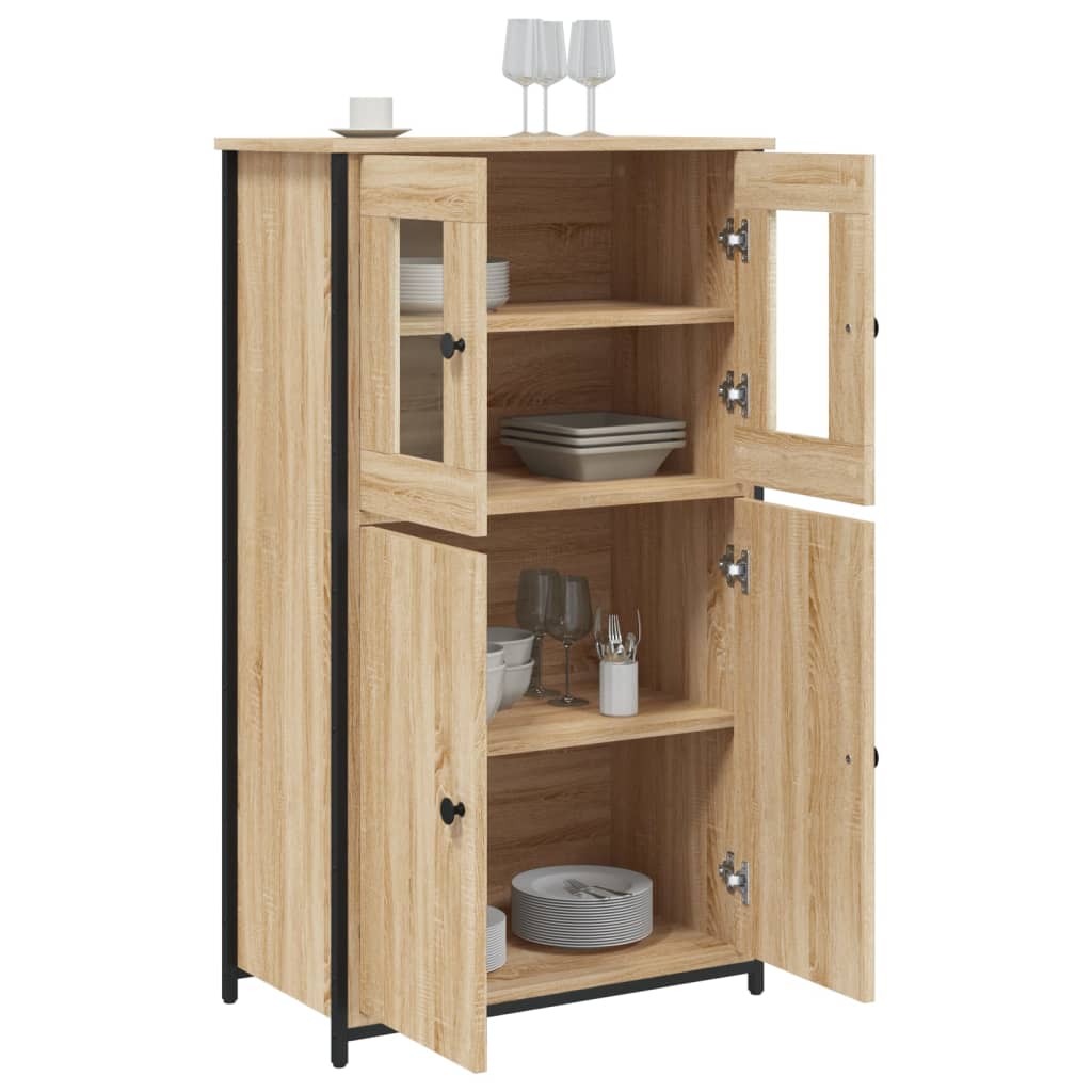 vidaXL Dulap înalt, stejar sonoma, 62x32x106,5 cm, lemn prelucrat