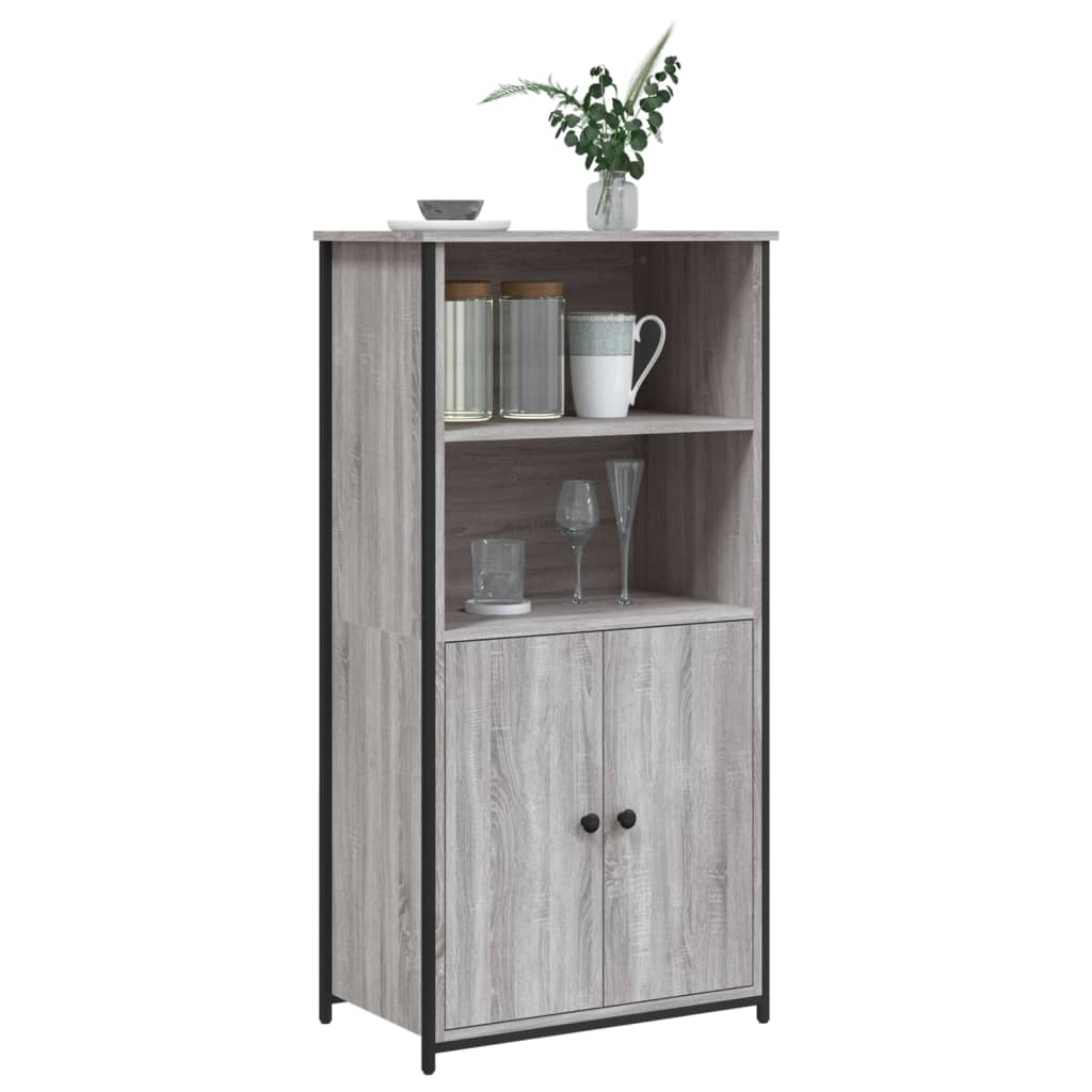 vidaXL Dulap înalt, gri sonoma, 62x36x121,5 cm, lemn compozit